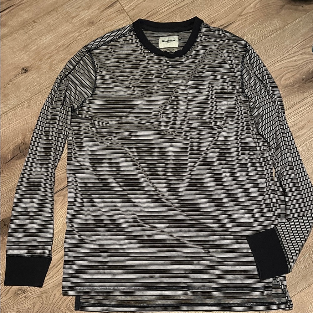Goodfellow & Co. Striped Navy and White Men's Shirt